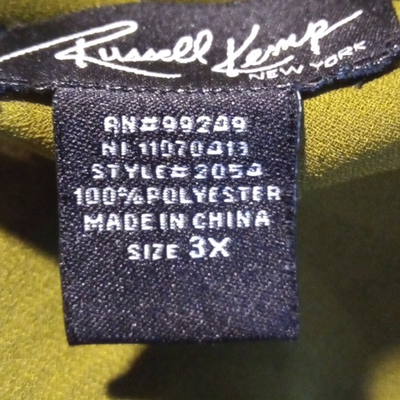 Russell Kemp Multicolor Swirl Flowy Women's Blouse Size 3X - Picture 5 of 11